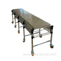 Electric power flexible expandable roller conveyor